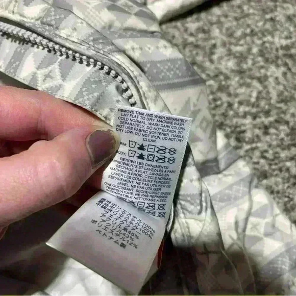 Lands End Kids Baby 0-3 Months Snow Suit Hood Puffer Gray Nordic Jacket Coat NWT - Picture 10 of 13